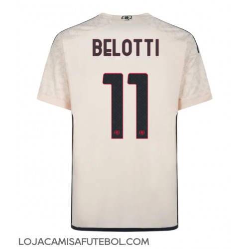 Camisa de Futebol AS Roma Andrea Belotti #11 Equipamento Secundário 2023-24 Manga Curta